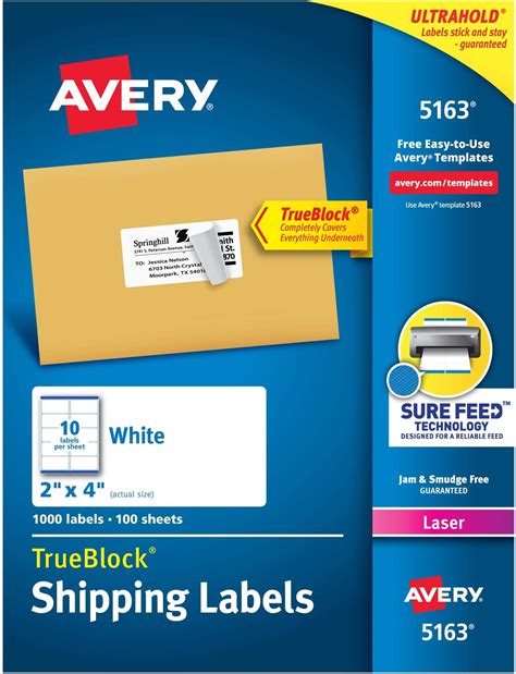 Amazon Avery Ave Permanent Self Adhesive Laser Inkjet File