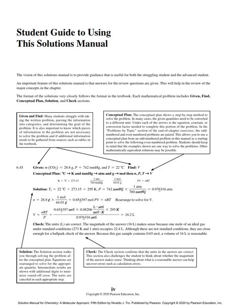 Chemistry A Molecular Approach 5th Edition Nivaldo Tro Solutions Manual Pdf