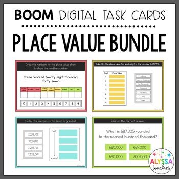 Place Value Boom Cards Bundle By Alyssa Teaches TpT