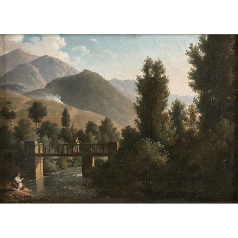 Jean Victor Bertin Paysage Italien Avec Un Petit Pont Mutualart