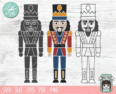 Nutcracker Svg File Nutcracker Cut File Christmas Svg File Etsy Ireland