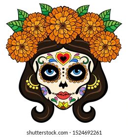 Catrina Face Im Genes Fotos De Stock Y Vectores Shutterstock