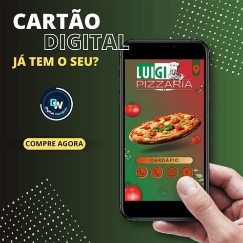 Cartão Digital Interativo Pizzaria no Elo7 DW Digital Designer