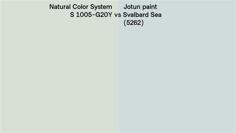 Natural Color System S G Y Vs Jotun Paint Svalbard Sea