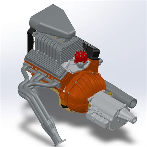 Stl File 124 Scale Chevy Small Block Sbc Gasser Upgrade File Pack 🤏 ・3d Printable Model To