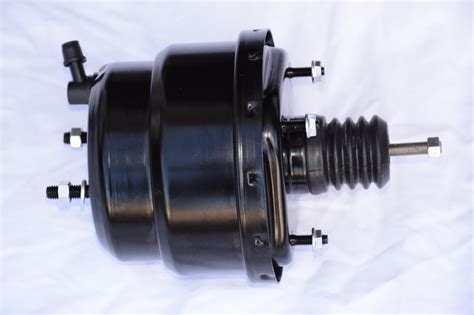 Universal Black Dual Power Brake Booster Gm Chevy Street Rod Ebay