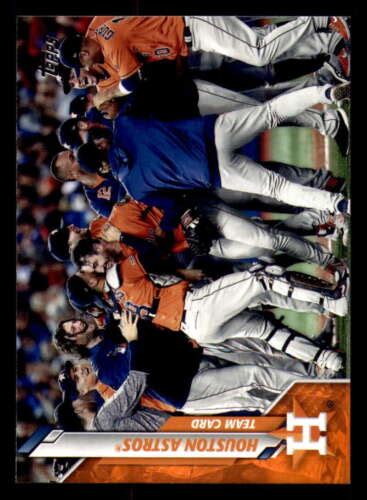 2020 Topps Orange 99 33 Houston Astros Team Card Houston Astros