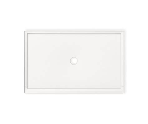 R Ansi B Veritek Alcove Shower Base With Center Drain In White