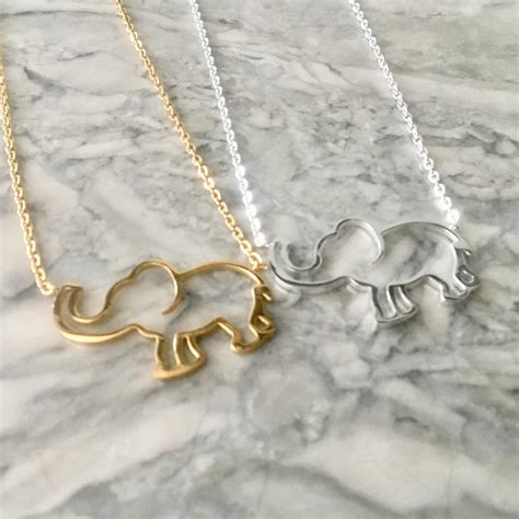 Elephant Necklace T For Her Elephant Friendship Etsy