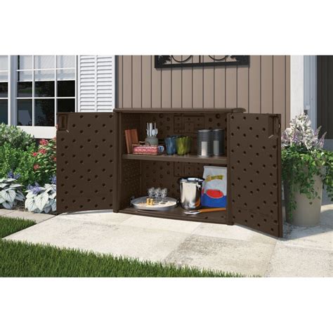 Suncast Gallons Gallon Water Resistant Resin Lockable Cabinet Deck