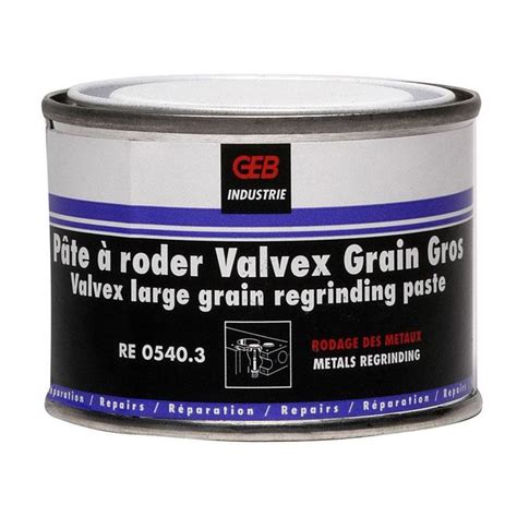 Boîte de 150g de pâte à roder VALVEX grain gros G120 pour rodage de