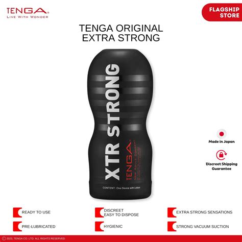 Tenga Original Vacuum Cup Extra Strong Male Sex Toy Mastubator Man Trainer Shopee Singapore