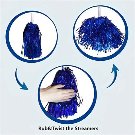 Cheerleaders Cheer Pom Poms Attractive Exercise Handles Props Poms Prop