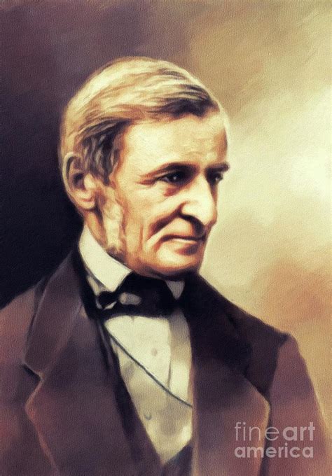 Ralph Waldo Emerson, Literary Legend Painting by Esoterica Art Agency ...