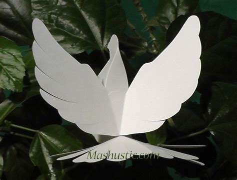 Diy Paper Dove With Printable Template Diy Paper