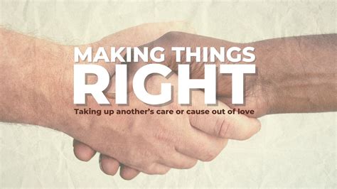 Making Things Right Social Justice Fox Valley Church