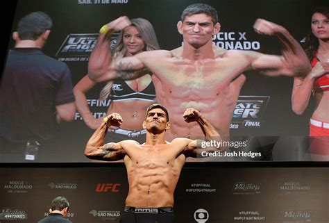 Paulo Thiago Weighs In During The Ufc Fight Night Weigh In At The