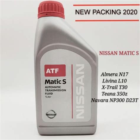 Nissan Atf Matic S Kle Liter Auto Transmission Fluid Shopee