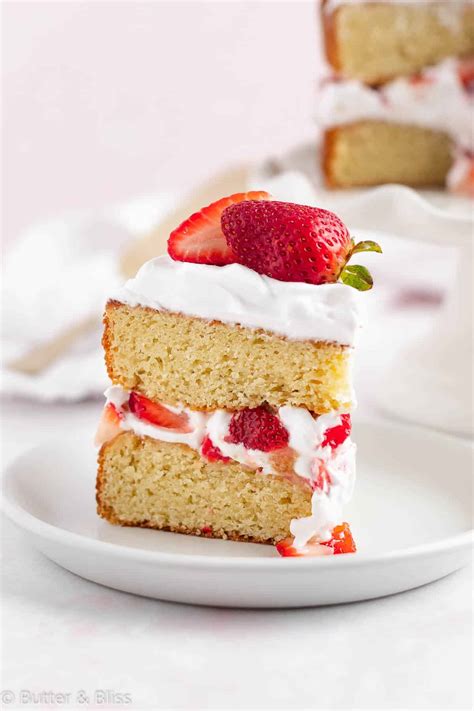 Gluten Free Strawberry Shortcake Mini Cake Butter And Bliss