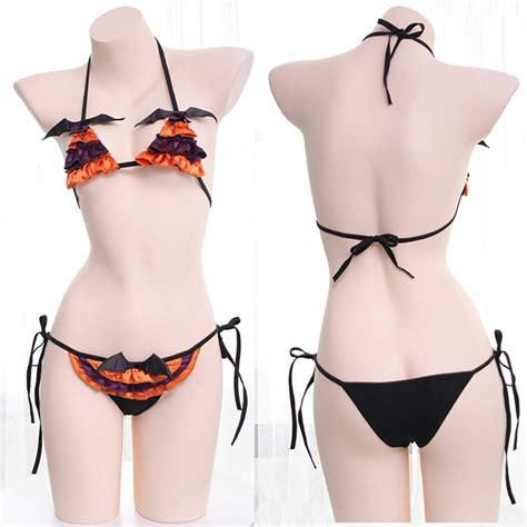 Yomorio Halloween Cosplay Costumes Lingerie Women Sexy Anime Bikini