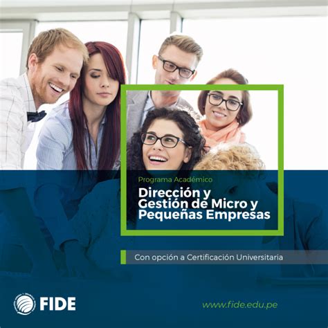 Dirección y Gestión de Micro y Pequeñas Empresas FIDE