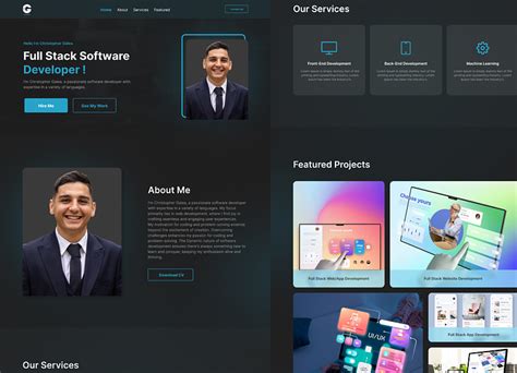 Modern Portfolio Website Design by M Islam on Dribbble