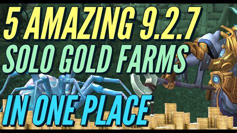 5 Amazing SOLO Gold Farms In One Place To Do Right Now In World Of