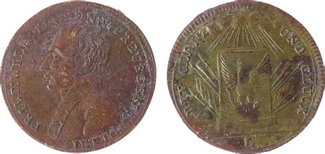 Jetons Notgeld Jeton O J Bronze Wilhelm Iii Mit Glanz