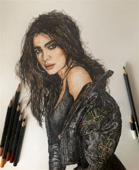 Dua Lipa Pencil Drawing EBay