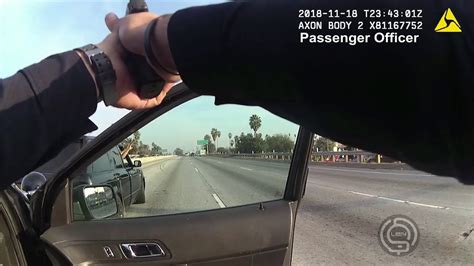 Dash Cam And Body Cam Of Officer Involved Shooting Vehicle Chase And