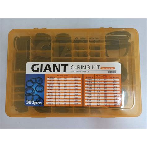 Giant O Ring Kit Box Nbr Hitachi Caterpillar Kobelco Komatsu