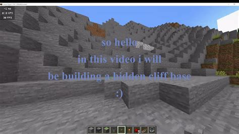 How To Build A Hidden Cliff Baseminecraft Tutorial Youtube