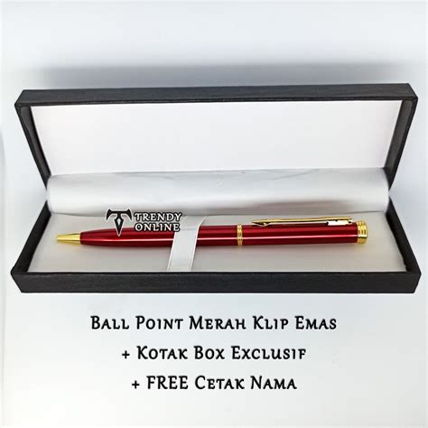 Jual Pulpen Exclusif FREE GRAFIR Nama Pulpen Box Bonus Cetak Nama