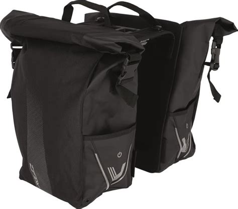 XLC V Light Rolltop Dubbele Fietstas MIK Groen 56 Liter Bol