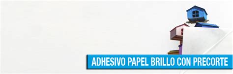 Adhesivo Papel Brillo Con Precorte Emelar Artes Gr Ficas