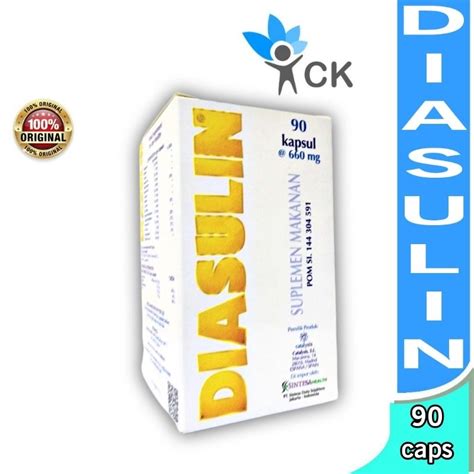 Jual DIASULIN BOX ISI 90 CAPSULE Suplemen Diabetes Dan PCOS Shopee