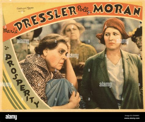 Prosperity Us Lobbycard From Left Marie Dressler Polly Moran 1932