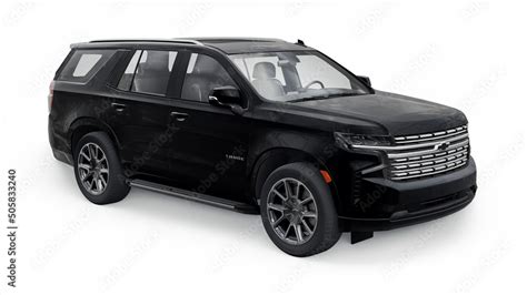 Paris, France. November 4, 2021: Chevrolet Tahoe black luxury car ...