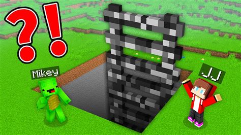 How Mikey And Jj Found Giant Bedrock Stair In Minecraft Maizen