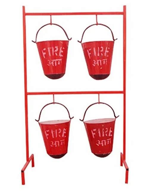 Fire Bucket Stand With Buckets Including At Rs Piece Fire Sand