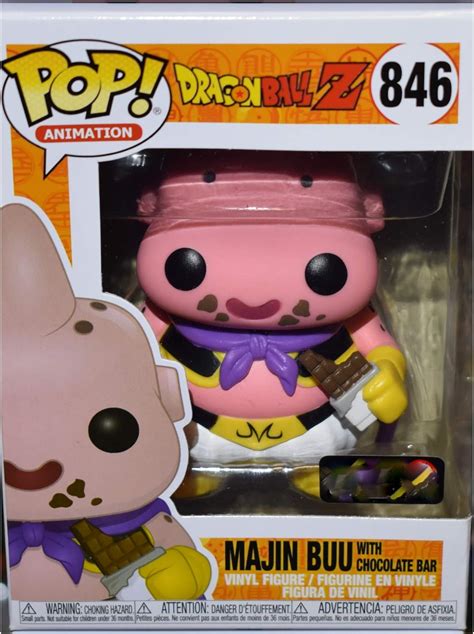 Funko Pop Animation Dragon Ball Z 846 Majin Buu With Chocolate Bar Exclusive Amazones