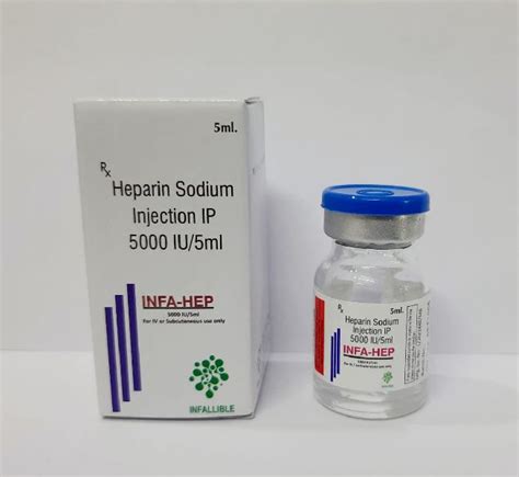 Infa-Hep Heparin Sodium 5000IU Injection - Sparsh Pharmaceuticals