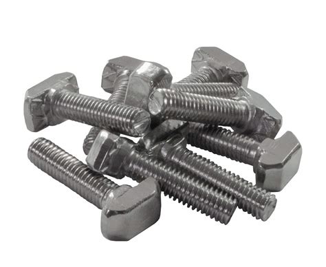 50 Stück FUCHS Hammerschraube NUT 8 T Slot M6 Gewinde 20 mm Länge