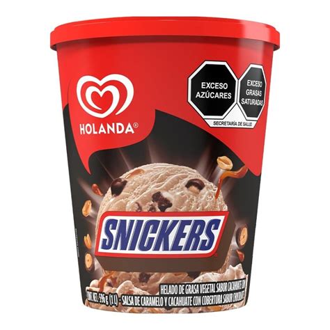 Helado Holanda Snickers L Walmart