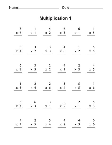 Free Printable Math Worksheet Multiplication Download Free Printable Math Worksheet