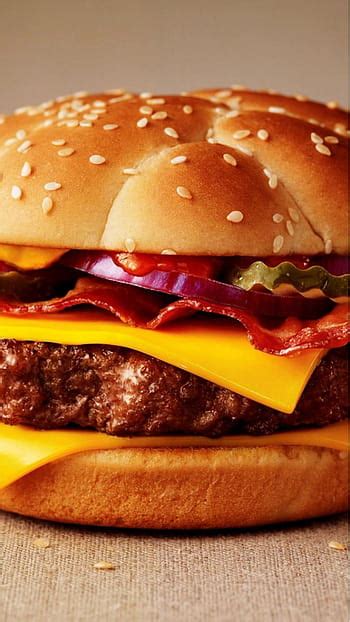 Meat Cheese Bacon Burgers Fast Food Hamburger Whopper Dish