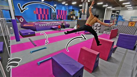 Super Trampoline Park Obstacle Course Youtube