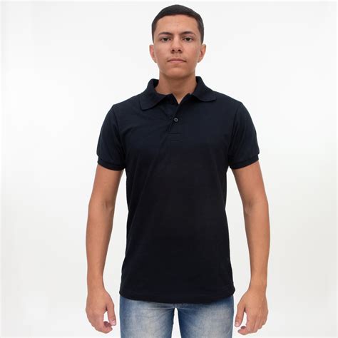 Camiseta Gola Polo Piquet P M G Gg Preto D Lujo Gola Polo Roupa