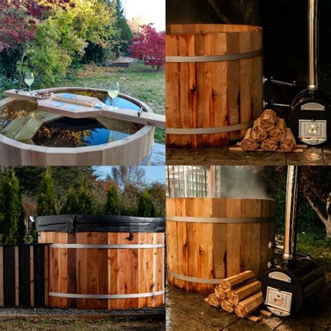 Cedar Hot Tub Cedar Barrel Hot Tub Wood Fired Hot Tub Western Red