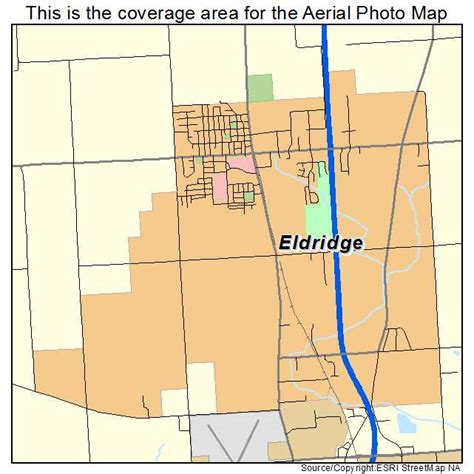 Aerial Photography Map of Eldridge, IA Iowa